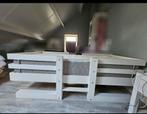 Kinderbed 90x200 hout bed frame randen wit, Ophalen, Gebruikt