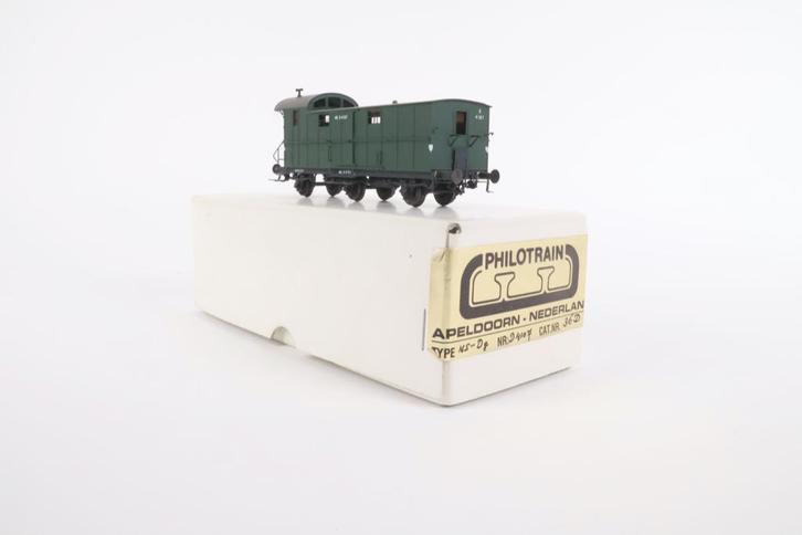 Philotrain 36D: drieassige bagagewagen D4107, Hobby en Vrije tijd, Modeltreinen | H0, Zo goed als nieuw, Locomotief, Gelijkstroom