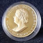 penning Prinses Juliana 1909-2004 verguld brons, Postzegels en Munten, Penningen en Medailles, Ophalen of Verzenden, Brons, Nederland