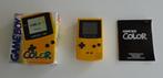 Nintendo Game Boy Color Yellow compleet in Doos, Spelcomputers en Games, Spelcomputers | Nintendo Game Boy, Ophalen, Zo goed als nieuw