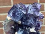 Prachtig Blauwe fluoriet met Dolomiet, Verzamelen, Mineralen en Fossielen, Ophalen of Verzenden, Mineraal
