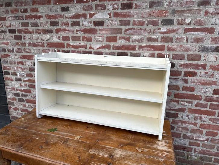 Wandrek / Boekenrek - Wit, Huis en Inrichting, Kasten | Boekenkasten, Gebruikt, 100 tot 150 cm, Minder dan 100 cm, Minder dan 25 cm