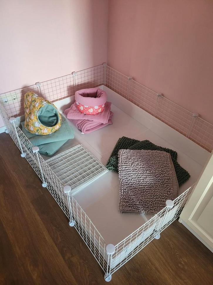 Prachtige draadkubus kooi inclusief nieuwe fleeceliners, Dieren en Toebehoren, Knaagdieren en Konijnen | Hokken en Kooien, Ophalen