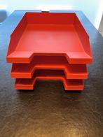 Rode brievenbakken Staples, Diversen, Ophalen of Verzenden, Gebruikt