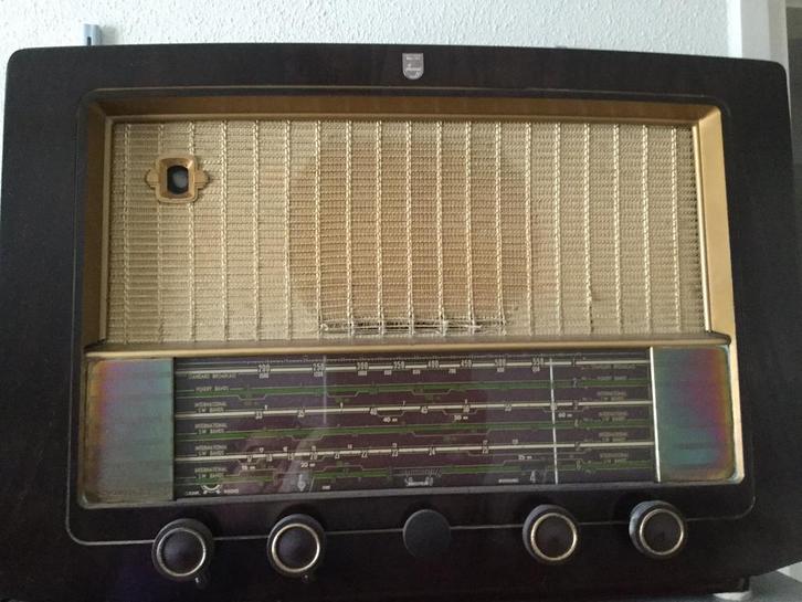 Philips radio uit 1951 – type BX615U – werkend, Audio, Tv en Foto, Radio's, Zo goed als nieuw, Ophalen of Verzenden