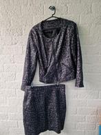 Tramontana Mantelpakje Blazer en Rokje Zwart  Panterprint, Ophalen of Verzenden, Zwart