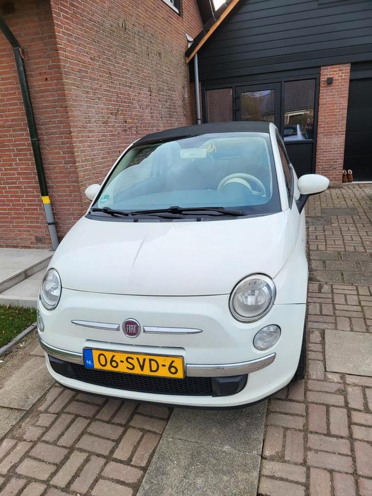 Fiat 500C 0.9 85pk Turbo Twinair 2011 Wit, Auto's, Fiat, Particulier, 500C, Benzine, A, Cabriolet, Handgeschakeld, Origineel Nederlands