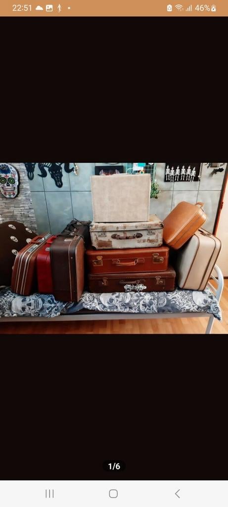 Vintage Koffers - Set van 9, Antiek en Kunst, Ophalen