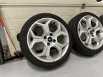 17inch Originele Ford ST Velgen set! 4x108 A merk banden!, Gebruikt, -, -, Banden en Velgen