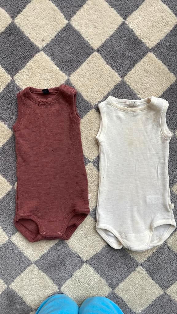 Mouwloze wollen romper Dilling 74, Kinderen en Baby's, Babykleding | Maat 74, Gebruikt, Jongetje of Meisje, Nacht- of Onderkleding