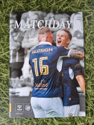 Voetbal programmaboekje Go Ahead Eagles  - Ajax 17-08-2025 beschikbaar voor biedingen