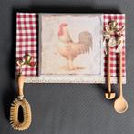 Landelijke wanddecoratie haan pollepel stamper rager Etage3, Huis en Inrichting, Woonaccessoires | Overige, ., Ophalen of Verzenden