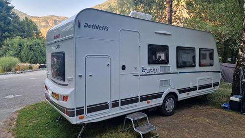 Dethleffs C' Joy 480 QLK - 2021 - full option, Caravans en Kamperen, Caravans, Particulier, tot en met 6, 750 - 1000 kg, Treinzit