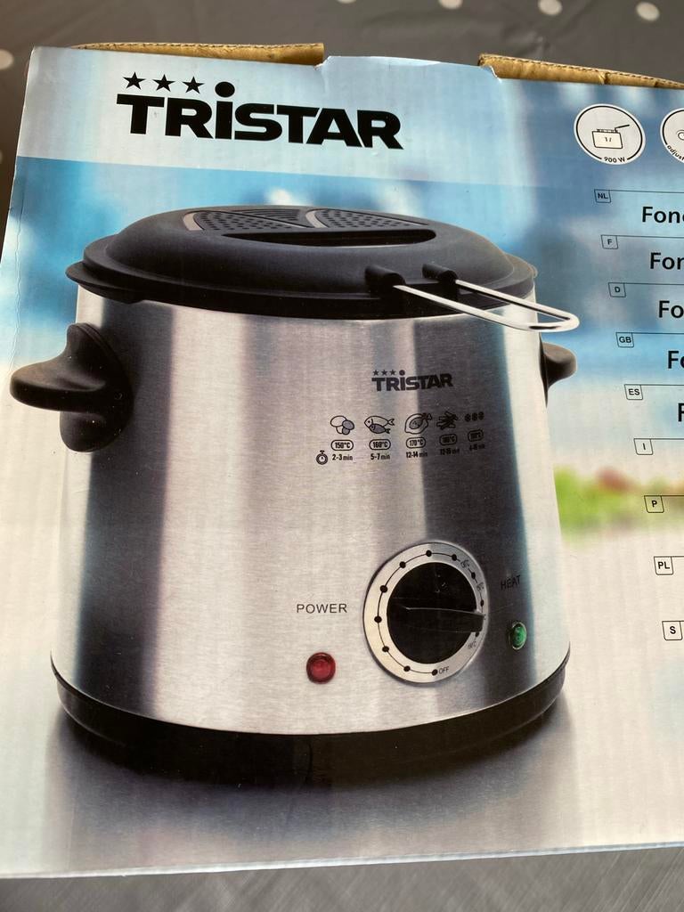 Tristar FO-1102 Fondue/Friteuse - 6 Personen - RVS, Ophalen of Verzenden, Nieuw, Elektrisch, Fondueset