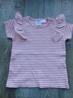 Zara T-shirt wit / roze gestreept maat 92 shirt korte mouwen, Kinderen en Baby's, Kinderkleding | Maat 92, Meisje, Ophalen of Verzenden