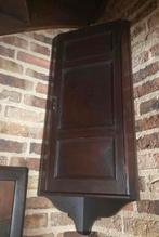 Eiken hoekkast eiken hang uniek, Antiek en Kunst, Ophalen of Verzenden