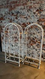 Brocante wijnrekken voor 20 flessen H 82cm. B 32cm. D 16cm., Ophalen, Zo goed als nieuw