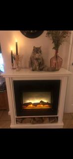 Electrische sfeerhaard goed werkend 94cm br., Huis en Inrichting, Haarden, Ophalen, Gebruikt, Vrijstaande haard, Elektrische haard