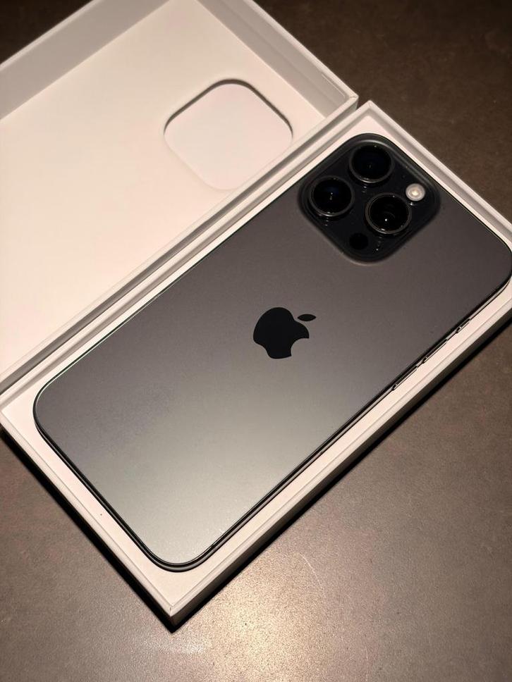 iPhone 15 Pro Max 512GB Zwart Titanium, Telecommunicatie, Mobiele telefoons | Apple iPhone, Gebruikt, 512 GB, Zonder abonnement