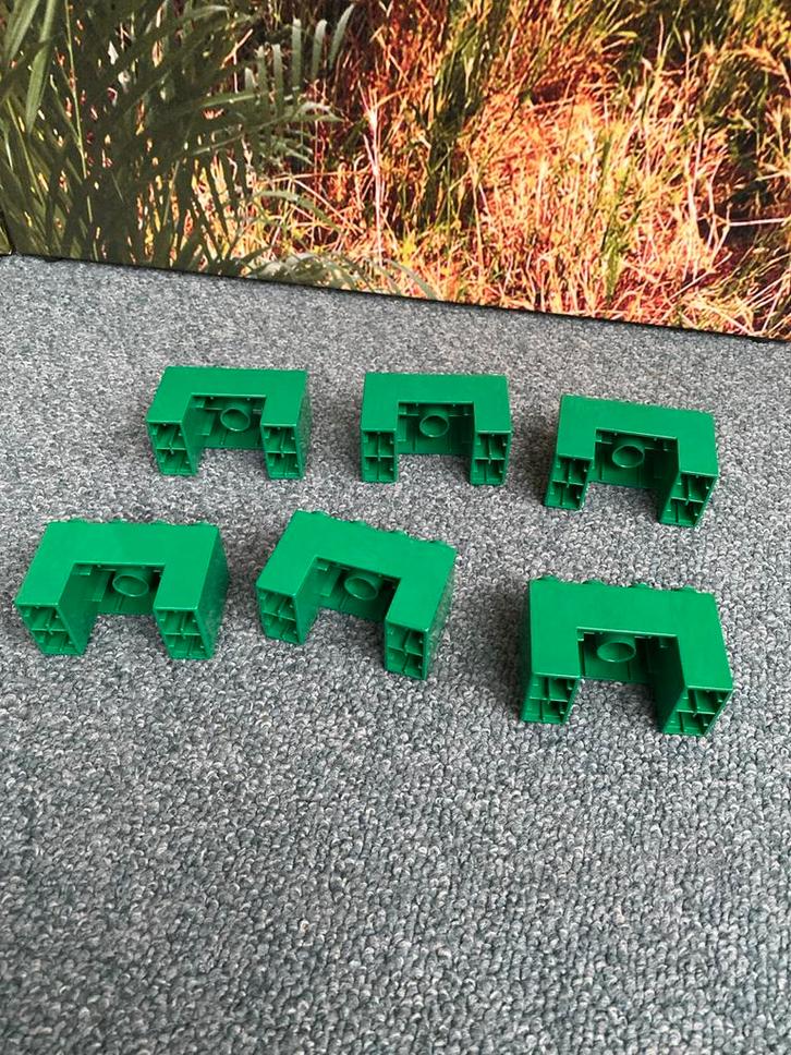 6x Duplo Steen 2x4x2 met Uitsparing, Kinderen en Baby's, Speelgoed | Duplo en Lego, Gebruikt, Duplo, Losse stenen, Ophalen of Verzenden