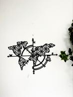 Wanddecoratie hout windroos, Ophalen of Verzenden, Nieuw