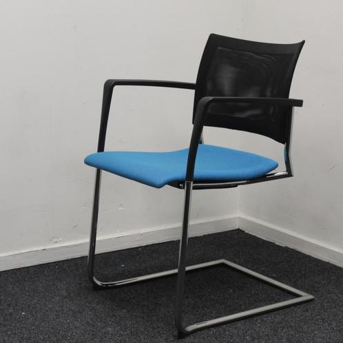 Casala, Fenix, Vergaderstoel, Blauw, Zwart, Kantinestoel, Huis en Inrichting, Stoelen, Gebruikt, Vijf, Zes of meer stoelen, Stof