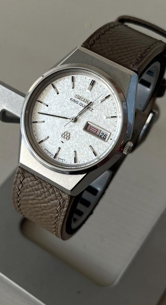 Seiko King Quartz 9723-8050, Sieraden, Tassen en Uiterlijk, Horloges | Heren, Zo goed als nieuw, Seiko, Staal, Ophalen of Verzenden