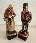 Oude beeldjes van een boeren echtpaar, Antiek en Kunst, Ophalen of Verzenden