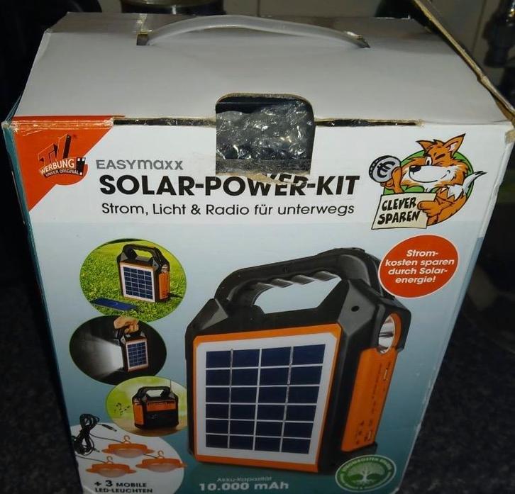 Easymaxx Solar Power Kit - Nieuw in doos!, Tuin en Terras, Fakkels, Nieuw, Ophalen of Verzenden