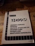 Yamaha YZ490(S) Owner's Service Manual 1986, Ophalen of Verzenden, Yamaha
