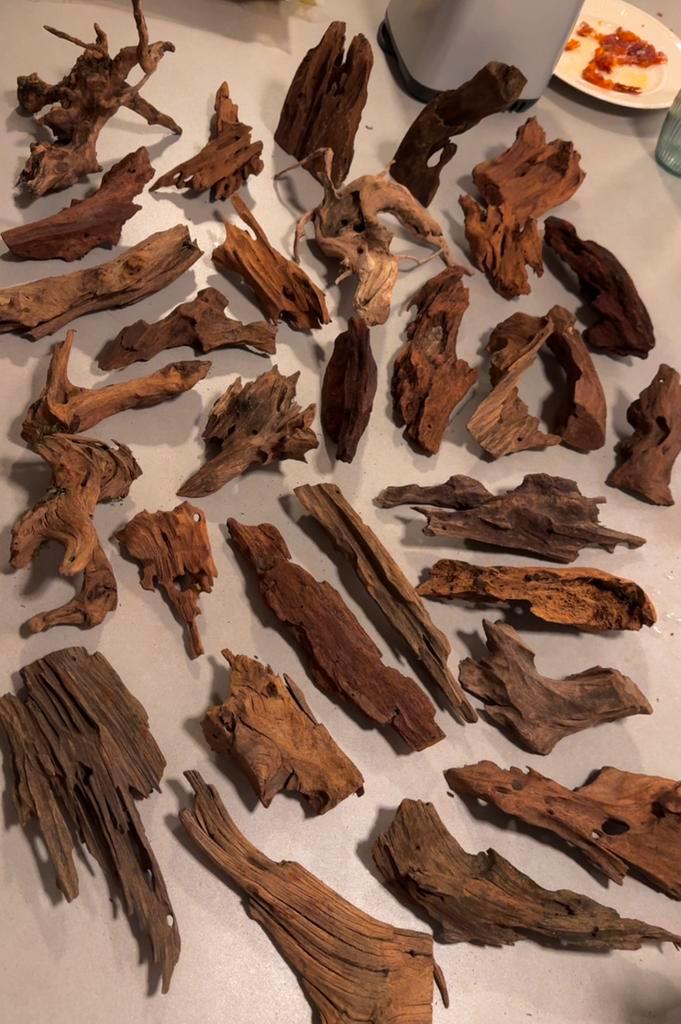 +30 Stuks Kienhout / Driftwood / Spiderwood, Hout Decoratie, Dieren en Toebehoren, Vissen | Aquaria en Toebehoren, Plant(en), Steen of Hout