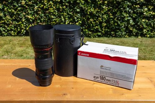 Canon EF 180mm f/3.5L Macro USM, Audio, Tv en Foto, Fotografie | Lenzen en Objectieven, Zo goed als nieuw, Macrolens, Ophalen of Verzenden