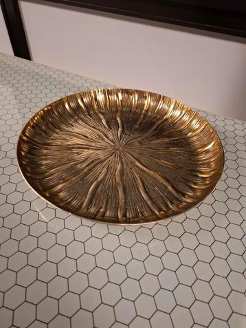 Goudkleirige Kaarsenschaal - Nieuw beschikbaar voor biedingen