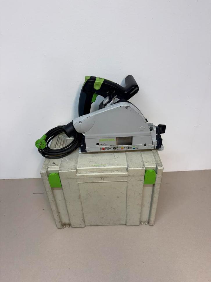 Festool invalzaag TS 55 REBQ – inclusief systainer, Doe-het-zelf en Verbouw, Gereedschap | Zaagmachines, Zo goed als nieuw, Invalzaag