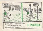 voetbal korfbal - cafetaria lunchroom - F Postma Noordwolde, Verzamelen, Suikerzakjes, Ophalen of Verzenden
