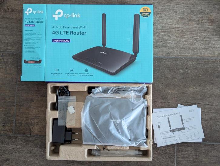 TP-Link ARCHER MR200 AC750 4G LTE Router, Computers en Software, Routers en Modems, Ophalen of Verzenden