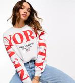 Nieuw oversized dames trui met tekst New York maat M, Verzenden, Nieuw, Maat 38/40 (M)