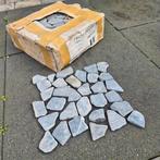 Mozaïek Tegels Restpartij - 9 m2 - Grijs, Ophalen, Zo goed als nieuw, Kei, Grijs