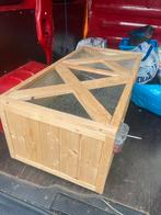 Houten hok voor cavia of konijn, Gebruikt, Konijn, Hok, 75 tot 110 cm