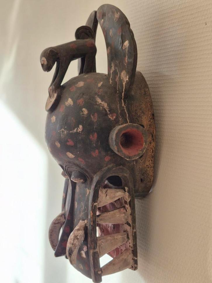 Prachtig Senufo Masker Ivoorkust - Afrika, Antiek en Kunst, Kunst | Niet-Westerse kunst, Ophalen of Verzenden