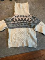 Wollen trui beige met print, Maat 38/40 (M), Beige, Nieuw, Ophalen of Verzenden