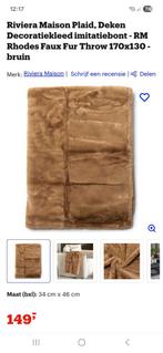 Riviera maison plaid te koop, Huis en Inrichting, Woonaccessoires | Plaids en Woondekens, Ophalen, Zo goed als nieuw