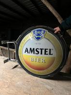 Amstel bord groot, Verzamelen, Biermerken, Reclamebord, Plaat of Schild, Gebruikt, Amstel, Ophalen