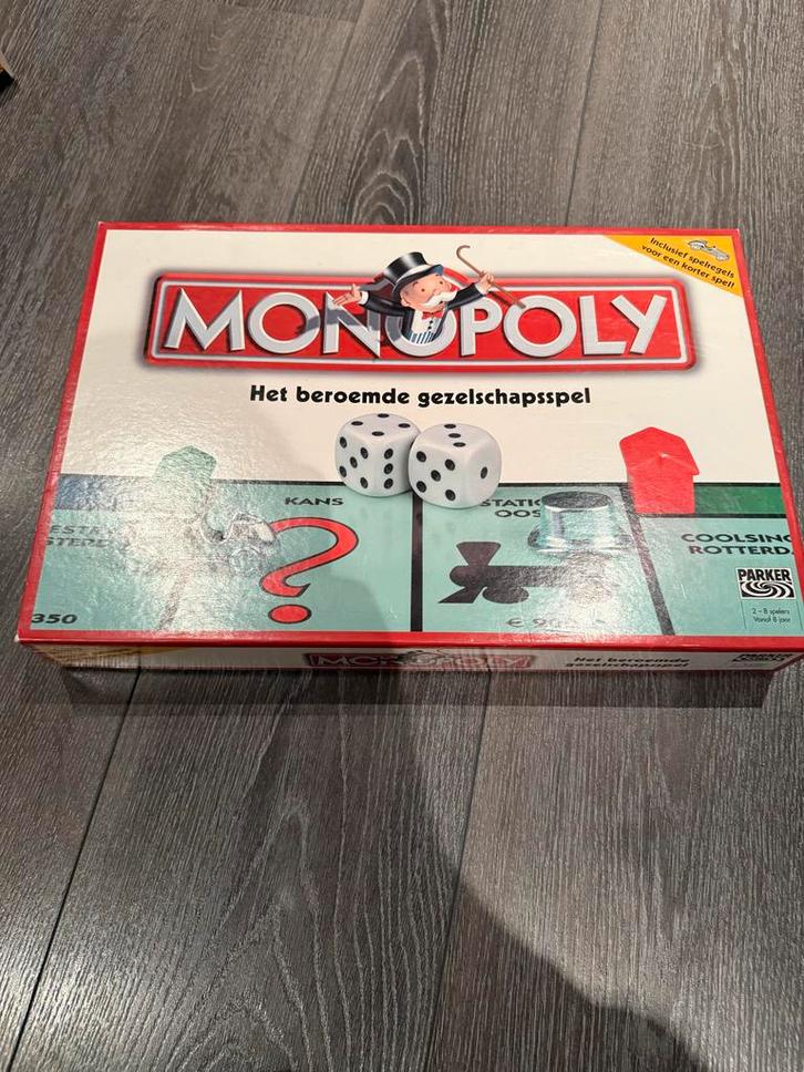 Monopoly Bordspel, Hobby en Vrije tijd, Gezelschapsspellen | Bordspellen, Zo goed als nieuw, Drie of vier spelers, Ophalen of Verzenden