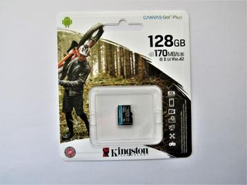 Kingston micro SD kaart 128GB voor 4K HD nieuw beschikbaar voor biedingen