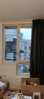 2x gordijnen inclusief rails, Ophalen, Gebruikt, 200 cm of meer, 200 cm of meer