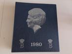 Muntenalbum 1980  met diverse munten al ingevuld, Ophalen of Verzenden