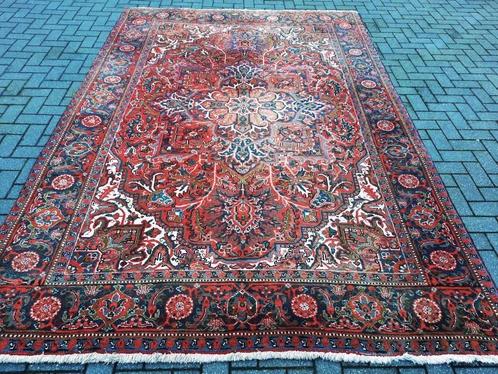 Groot Antieke handgeknoopt tapijt (Heriz) Uit Perzie/Iran, Antiek en Kunst, Antiek | Kleden en Textiel, Ophalen