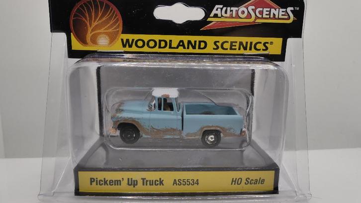 F70) Scenery woodland H0 Pick up Truck ovp As5534, Hobby en Vrije tijd, Modeltreinen | H0, Nieuw, Overige typen, Gelijkstroom of Wisselstroom