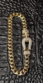 Prachtige dames 14k gouden armband met speciale slot, Ophalen of Verzenden, Nieuw, Goud, Goud